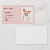 Chihuahua Painting - Cute Original Dog Art Visitekaartje (Voorkant / Achterkant)