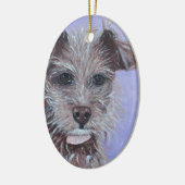 Chihuahua Painting Keramisch Ornament (Links)