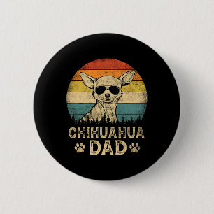 Chihuahua Papa Hondenliefhebbers Father#39; s Dag Ronde Button 5,7 Cm
