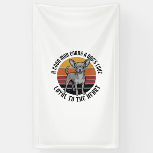 Chihuahua Papa T-shirt Vintage Gravure Hond Liefhe Spandoek