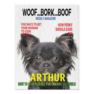 Chihuahua Parody Magazine Hoesje Foto Afdruk
