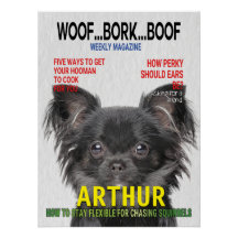 Chihuahua Parody Magazine Hoesje Poster