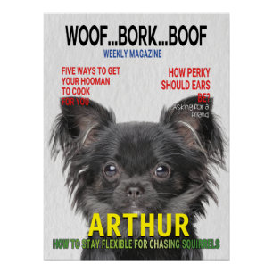 Chihuahua Parody Magazine Hoesje Poster