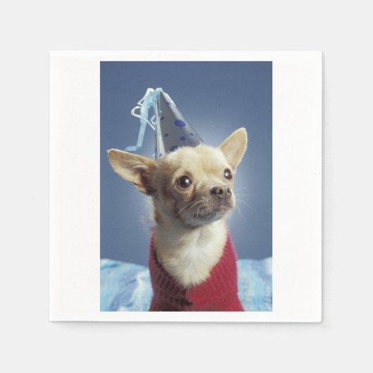 Chihuahua Party Hond Servet (Voorkant)