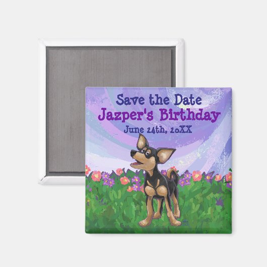 Chihuahua Partycentrum Magneet (Voorkant / Achterkant)