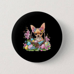 Chihuahua Pasen Chihuahua Konijnenoren Grafisch Ronde Button 5,7 Cm