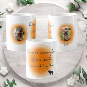 Chihuahua Pastel Oranje Mok met Aangepaste Foto's