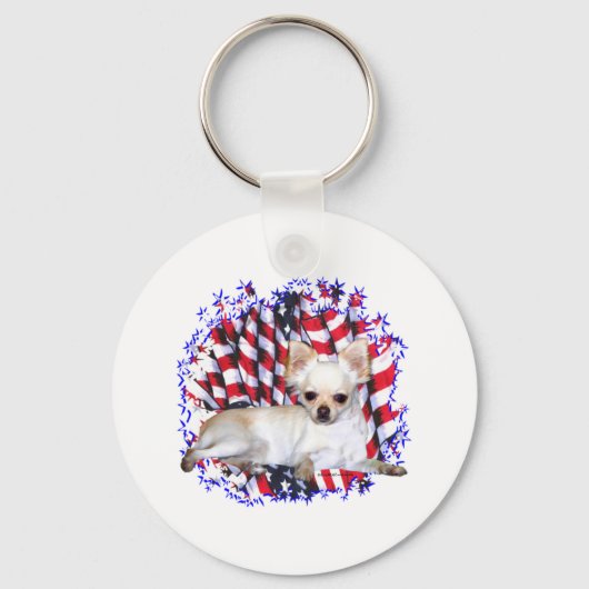 Chihuahua Patriot Sleutelhanger (Voorkant)