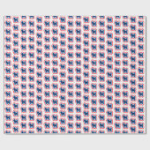 Chihuahua Patriotic Red White en Blue 4 juli Cadeaupapier (Vlak)