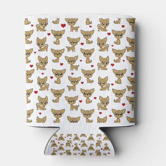 Chihuahua patroon blikjeskoeler (Achterkant)