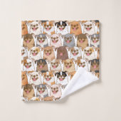 Chihuahua Pattern Bad Handdoek (Wasdoekje)