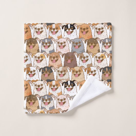 Chihuahua Pattern Bad Handdoek (Wasdoekje)