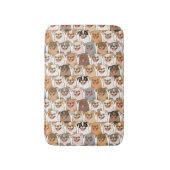 Chihuahua Pattern Badmat (Voorkant Verticaal)