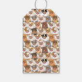 Chihuahua Pattern Cadeaulabel (Voorkant)