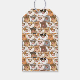 Chihuahua Pattern Cadeaulabel