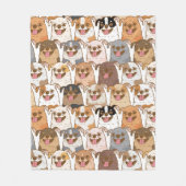 Chihuahua Pattern Fleece Deken (Voorkant)