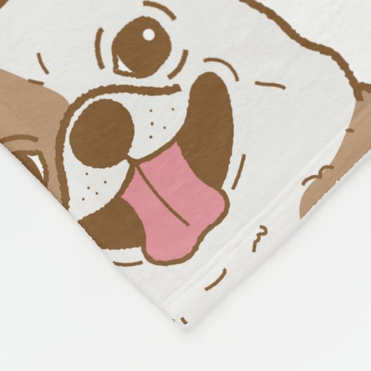 Chihuahua Pattern Fleece Deken (Hoek)