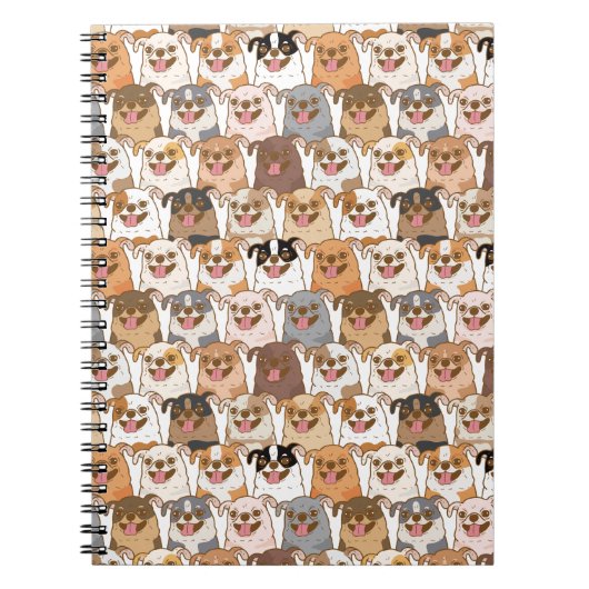 Chihuahua Pattern Notitieboek (Voorkant)