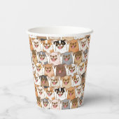 Chihuahua Pattern Papieren Bekers (Achterkant)