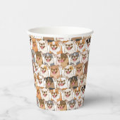 Chihuahua Pattern Papieren Bekers (Rechts)