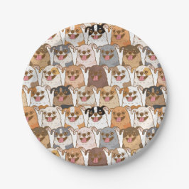 Chihuahua Pattern Papieren Bordje