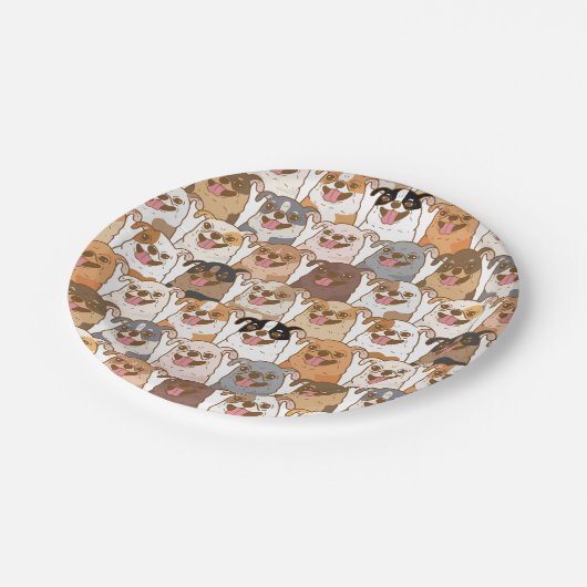 Chihuahua Pattern Papieren Bordje (Gekanteld)