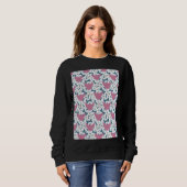 Chihuahua Pattern Pink Graphic Trui (Voorkant volledig)