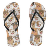 Chihuahua Pattern Teenslippers (Voetbed)