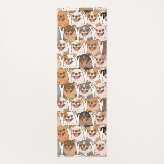 Chihuahua Pattern Yogamat (Achterkant)