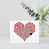 Chihuahua Paw Prints Dog Humor Briefkaart (Staand voorkant)