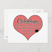 Chihuahua Paw Prints Dog Humor Briefkaart (Voorkant / Achterkant)