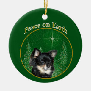Chihuahua Peace Keramisch Ornament