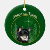 Chihuahua Peace Keramisch Ornament (Achterkant)