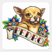 Chihuahua Pedro Sticker (Voorkant)