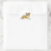 Chihuahua perfecte engel ronde sticker (Tas)