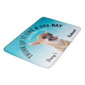 Chihuahua Personalized Hondenliefhebber Bath Mat (Gekanteld)