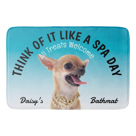 Chihuahua Personalized Hondenliefhebber Bath Mat (Voorkant)