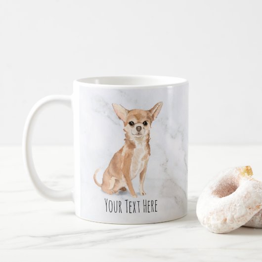 Chihuahua Personalized Mug Koffiemok (Met donut)