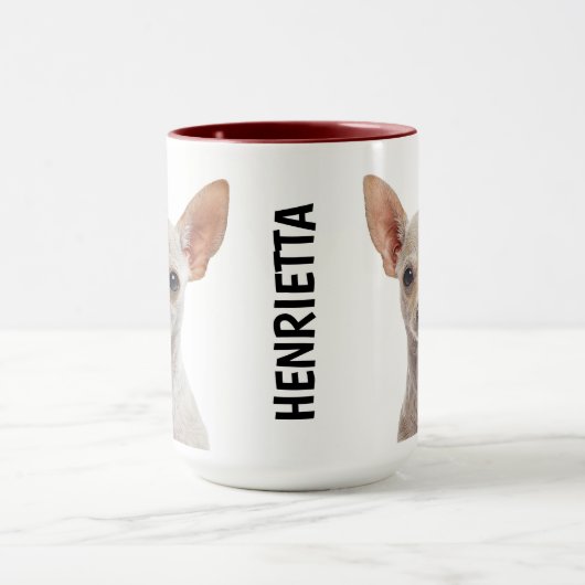 Chihuahua Personalized Mug Mok (Midden)