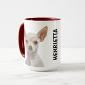 Chihuahua Personalized Mug Mok (Voorkant links)