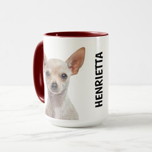 Chihuahua Personalized Mug Mok (Voorkant links)