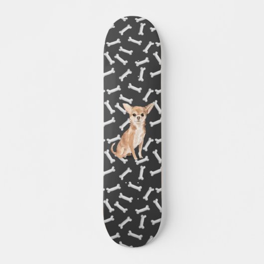 Chihuahua Persoonlijk Skateboard (Voorkant)