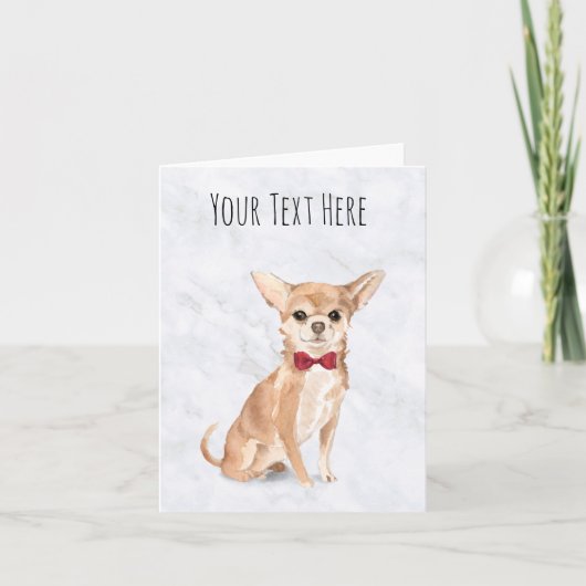 Chihuahua Persoonlijk Wenskaart Kaart (Voorkant)