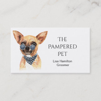 Chihuahua Pet Groomer/Vet/Sitters Visitekaartje