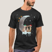 Chihuahua Pet Santa en Mon Kerstmis T-shirt (Voorkant)