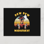 chihuahua pew pew madafakas grappig minnaar van ch aankondigingskaart (Voorkant)
