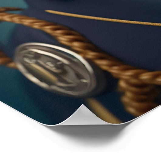 Chihuahua piloot kapitein poster (Hoek)