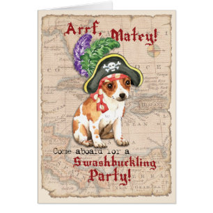 Chihuahua Pirate Invitation