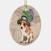 Chihuahua Pirate Keramisch Ornament (Rechts)