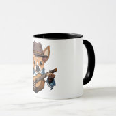 Chihuahua Plays Guitar Pet Speelgoed Guitar Mok (Voorkant rechts)